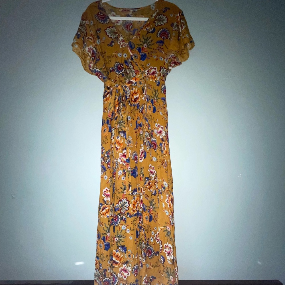 patrons of peace orange dress